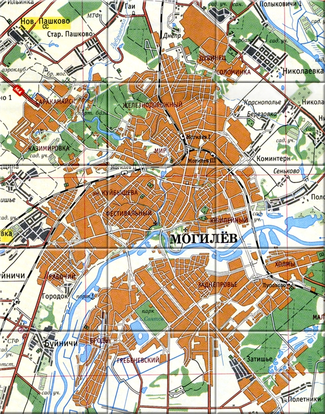 Карта город могилев